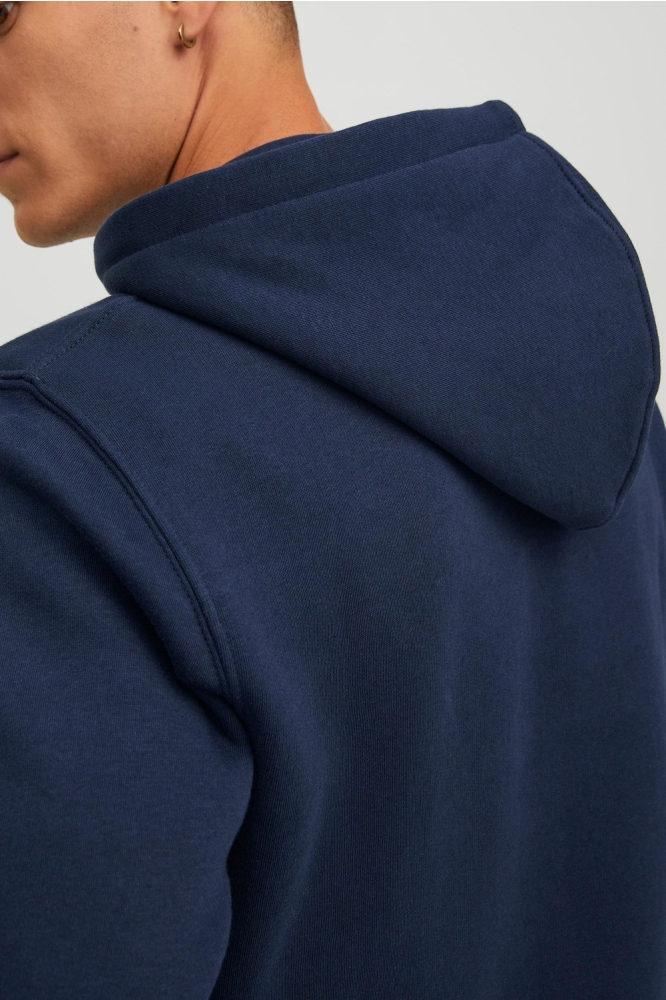JJEBRADLEY SWEAT ZIP HOOD NOOS 12249342 NAVY BLAZER
